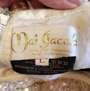 Vintage beaded top, Mai Jacobs,, size large (looks on the small side)